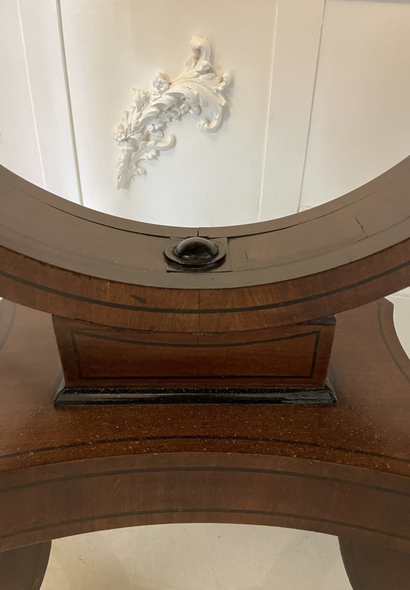 Outstanding Quality Antique Regency Mahogany Card/Console Table - Image 12